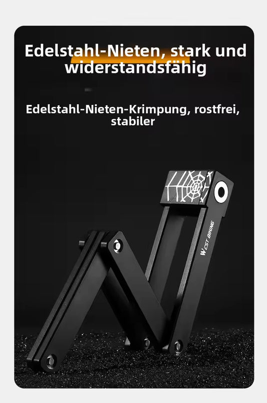 Premium Faltschloss für Fahrrad & E-Bike