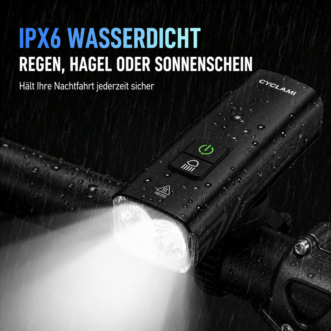 LED Fahrradscheinwerfer 2000 Lumen