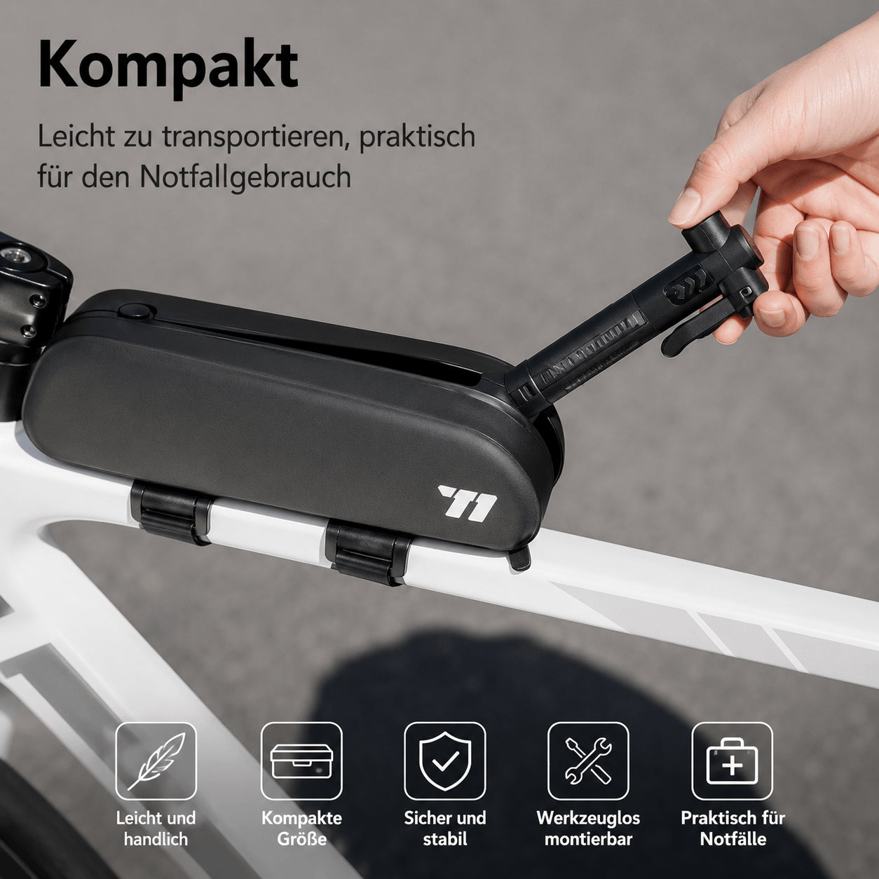 Portable Bicycle Pump Mini 80PSI
