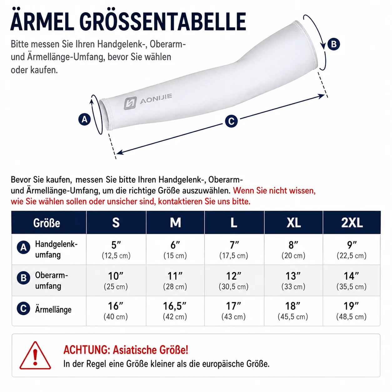 UV-Armlinge SPF 50+ – Atmungsaktiv & Elastisch