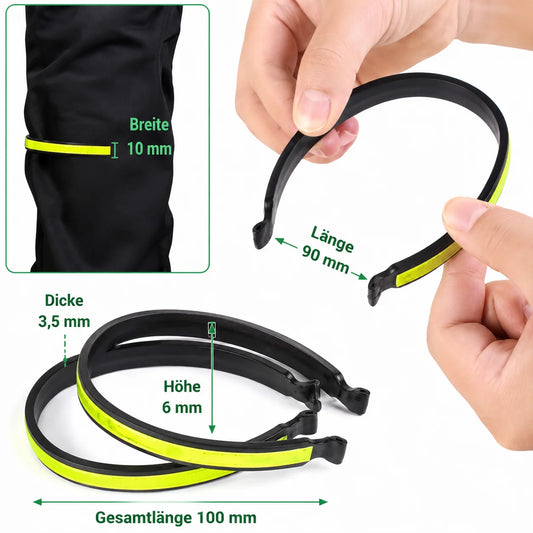 Reflektierende Hosenclips für Fahrradfahrer 2 Stück