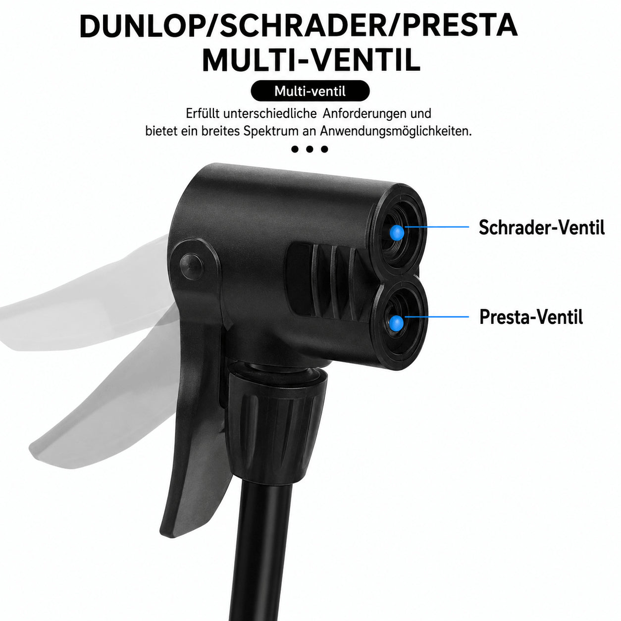 Fahrrad Standpumpe – Hochdruck Luftpumpe für MTB & Rennrad