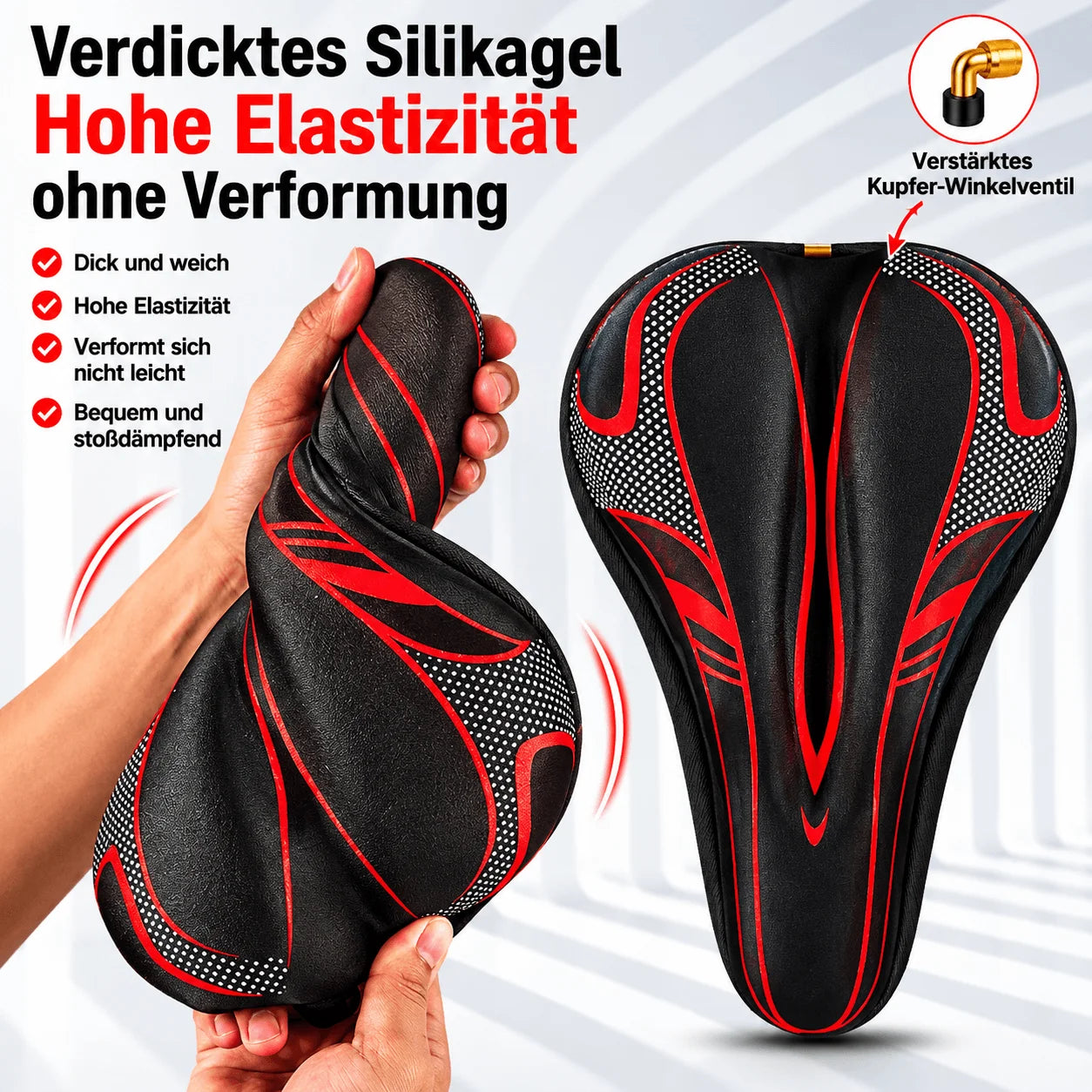 Fahrrad Sattelbezug Gel – Komfort für MTB & Rennrad – adamzone