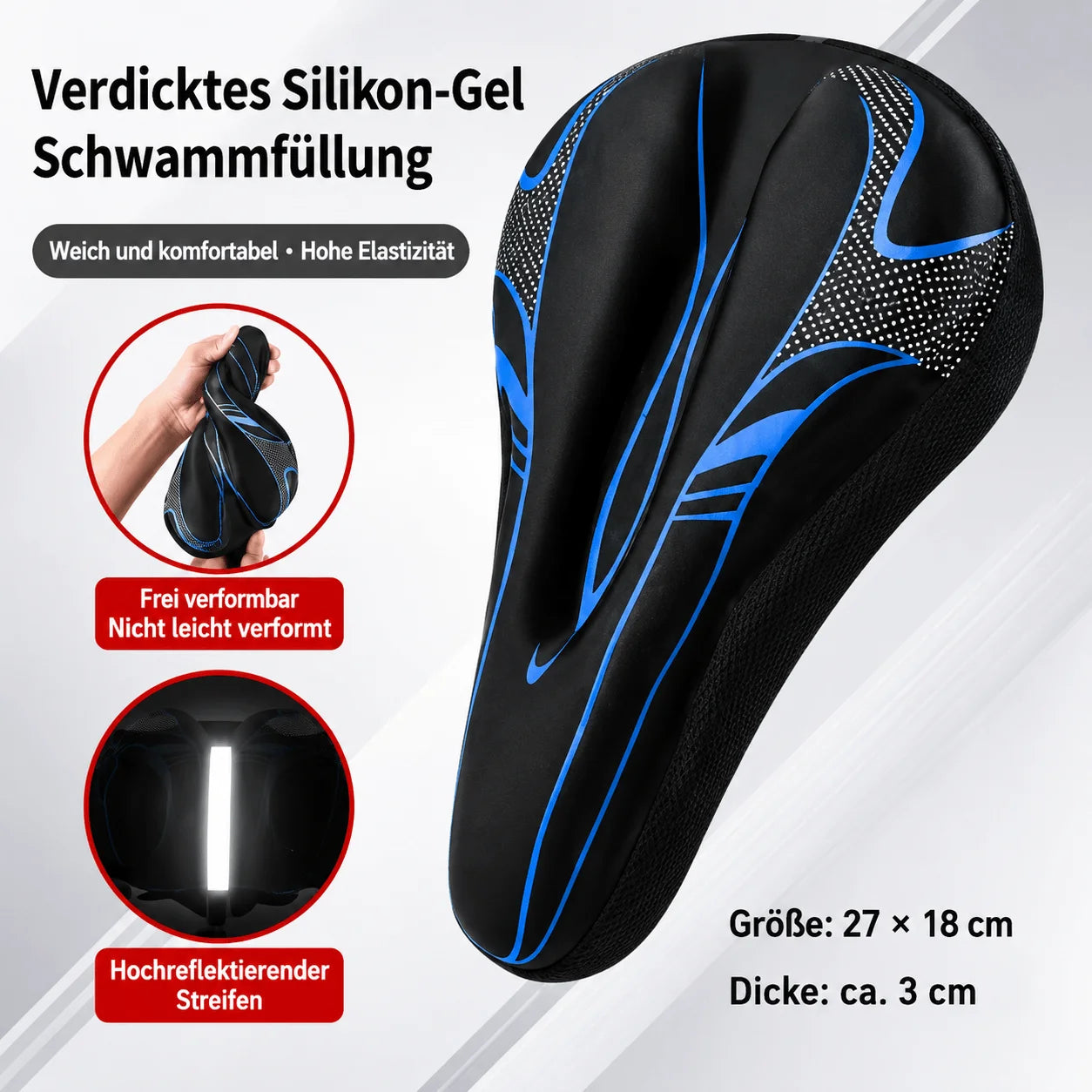 Fahrrad Sattelbezug Gel – Komfort für MTB & Rennrad
