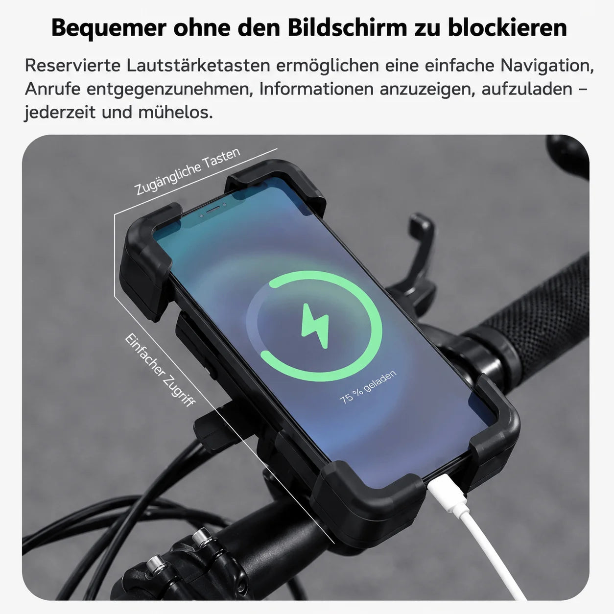 Fahrrad Handyhalterung 360° – Sicherer Smartphone Halter für MTB & E-Bike