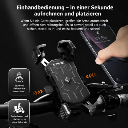 Fahrrad Handyhalterung 360° – Sicherer Smartphone Halter für MTB & E-Bike