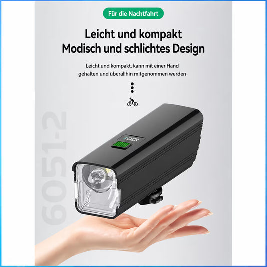 Fahrradlicht 800 Lumen – USB-C Wiederaufladbar