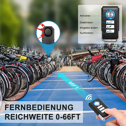 Smart Fahrrad-Alarm mit Fernbedienung