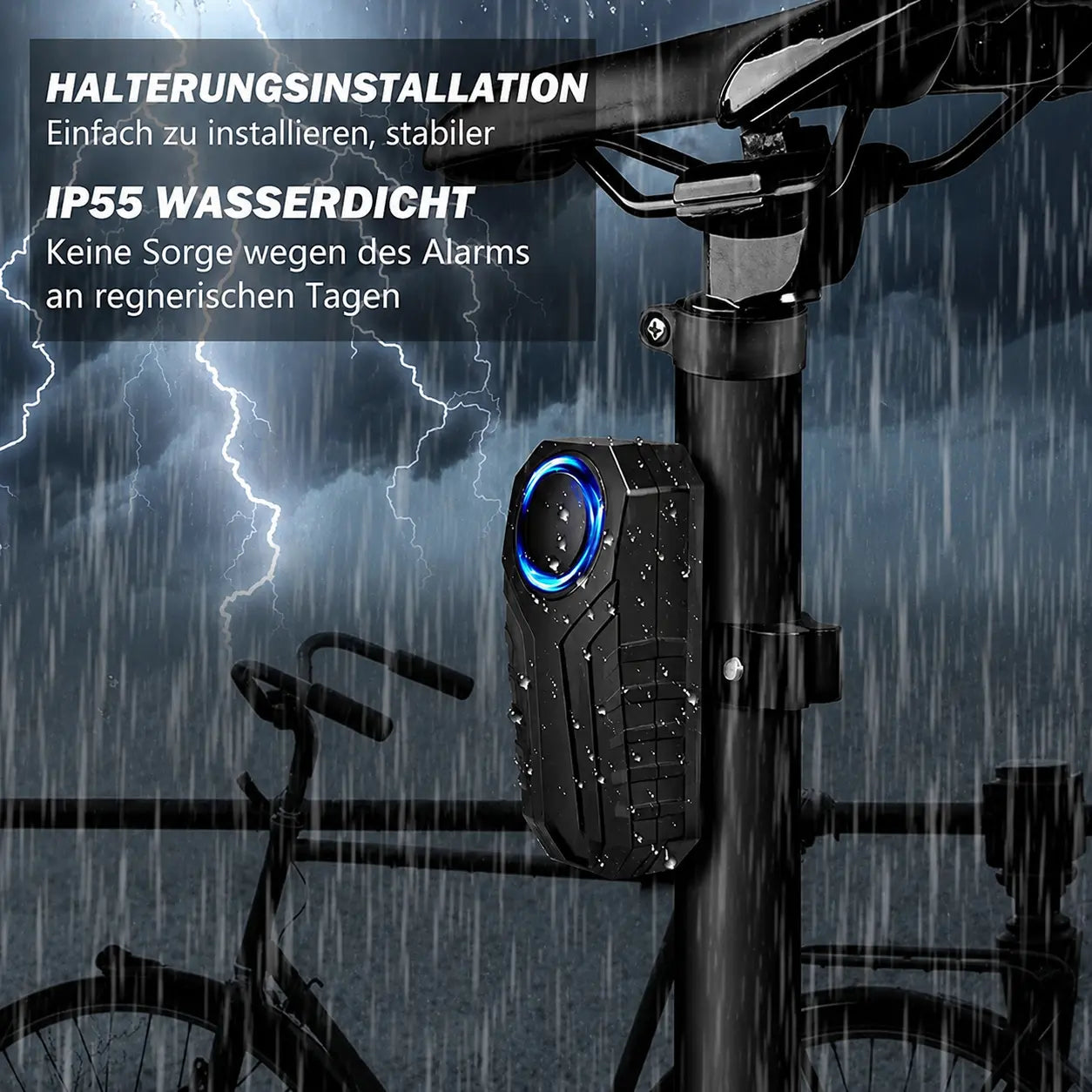 Smart Fahrrad-Alarm mit Fernbedienung