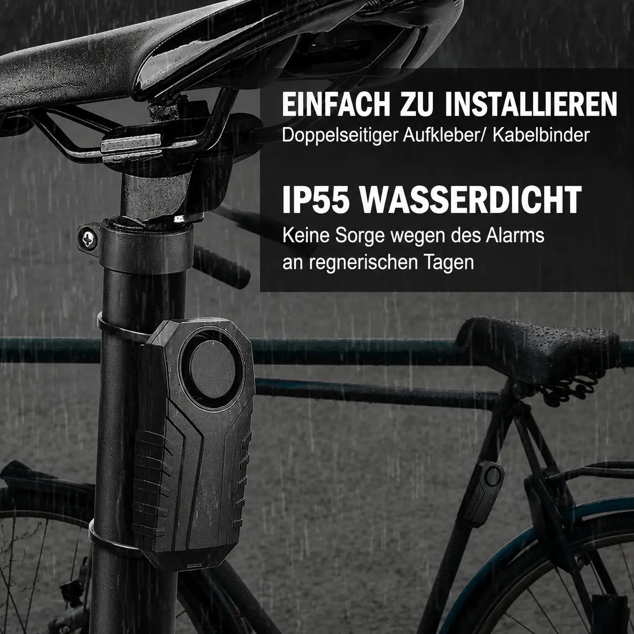 Smart Fahrrad-Alarm mit Fernbedienung