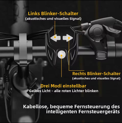 Fahrrad Blinker kabellos – LED mit Fernbedienung