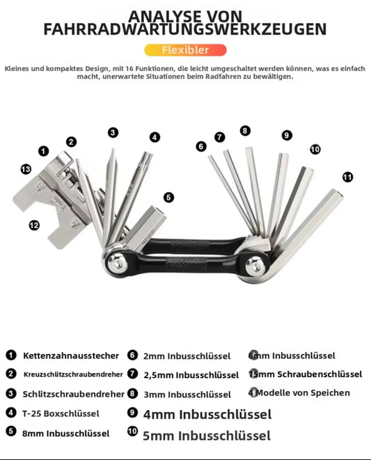 Fahrrad Multitool Kettennieter – Kettennieter & Schraubendreher