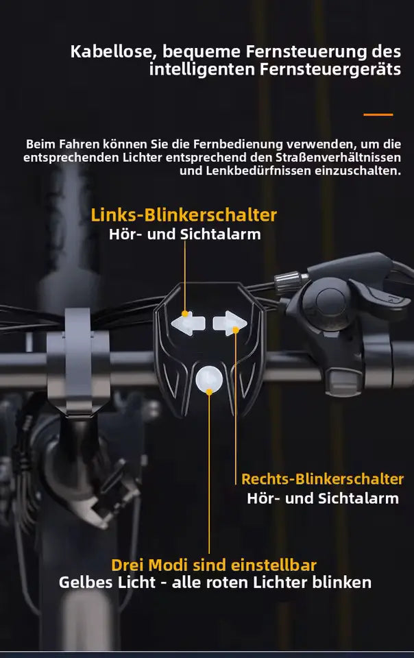 Fahrrad Blinker kabellos – LED mit Fernbedienung