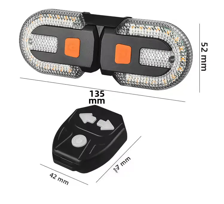 Fahrrad Blinker kabellos – LED mit Fernbedienung