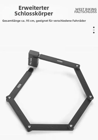 Premium Faltschloss für Fahrrad & E-Bike