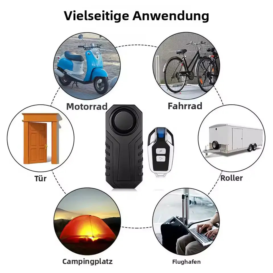 Smart Fahrrad-Alarm mit Fernbedienung