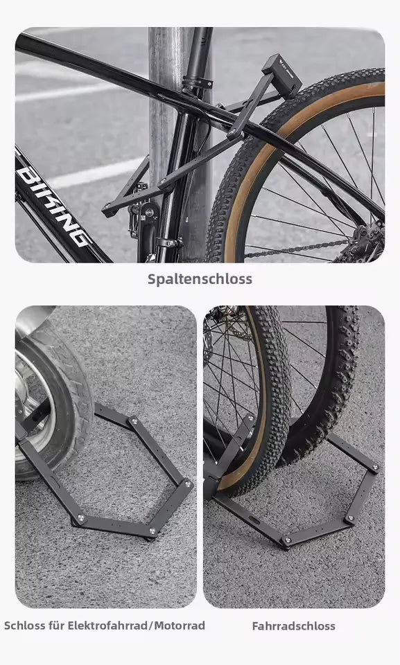 Premium Faltschloss für Fahrrad & E-Bike