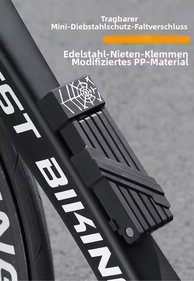 Premium Faltschloss für Fahrrad & E-Bike