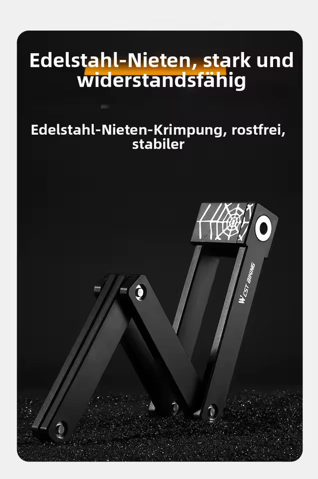 Premium Faltschloss für Fahrrad & E-Bike