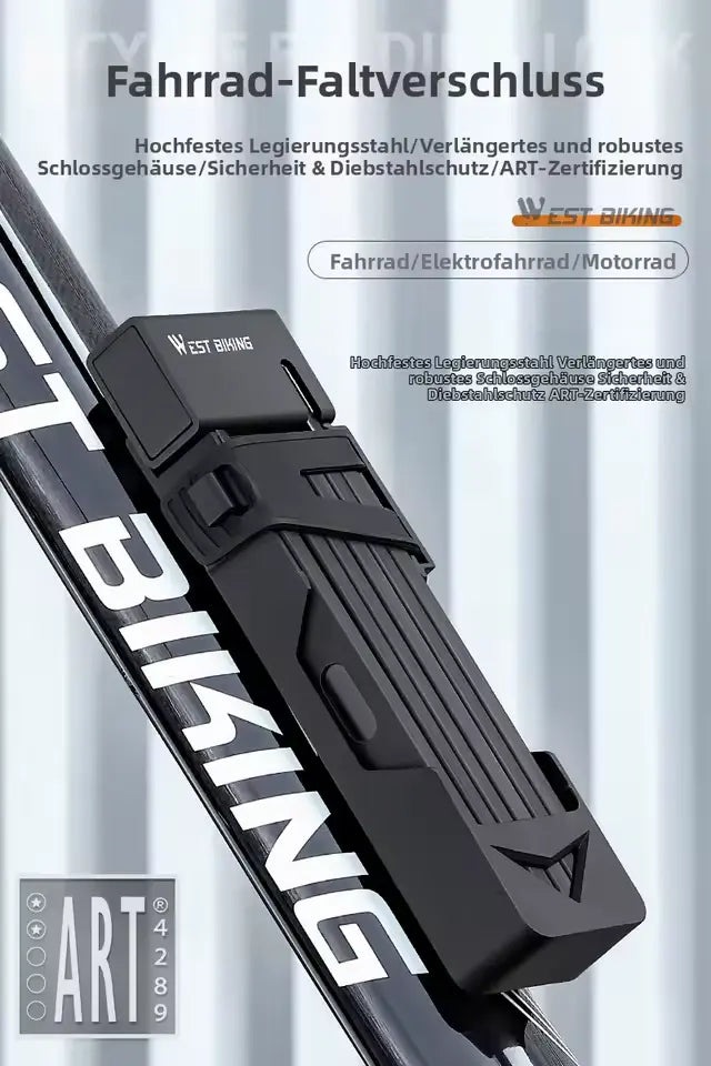 Premium Faltschloss für Fahrrad & E-Bike